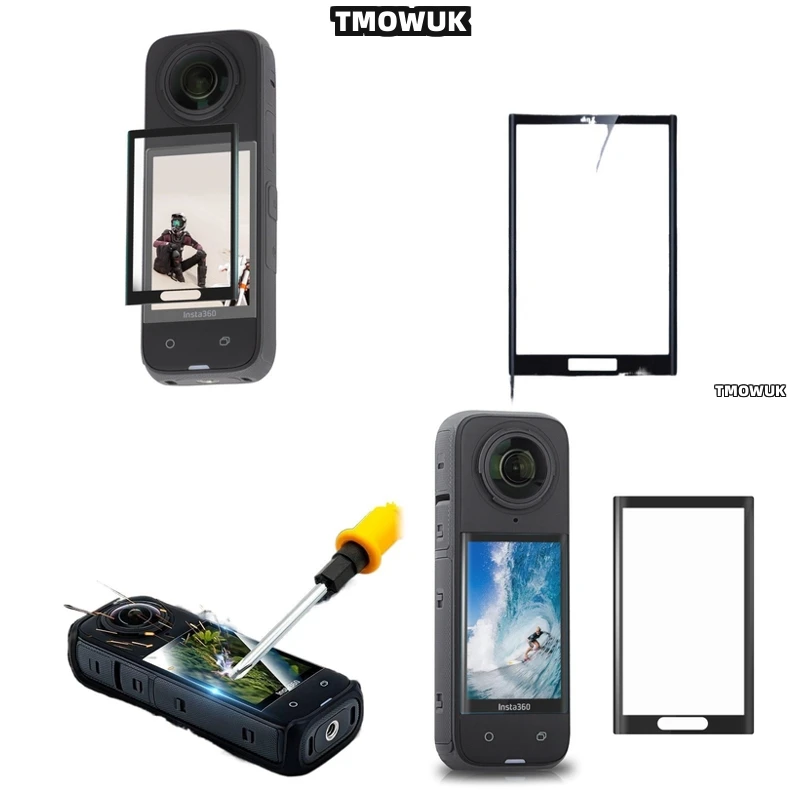 

For Insta360 X3 X4 X5 GPS Premium Screen Guard Tempered Glass Alternative Flexible Vlogging Shield