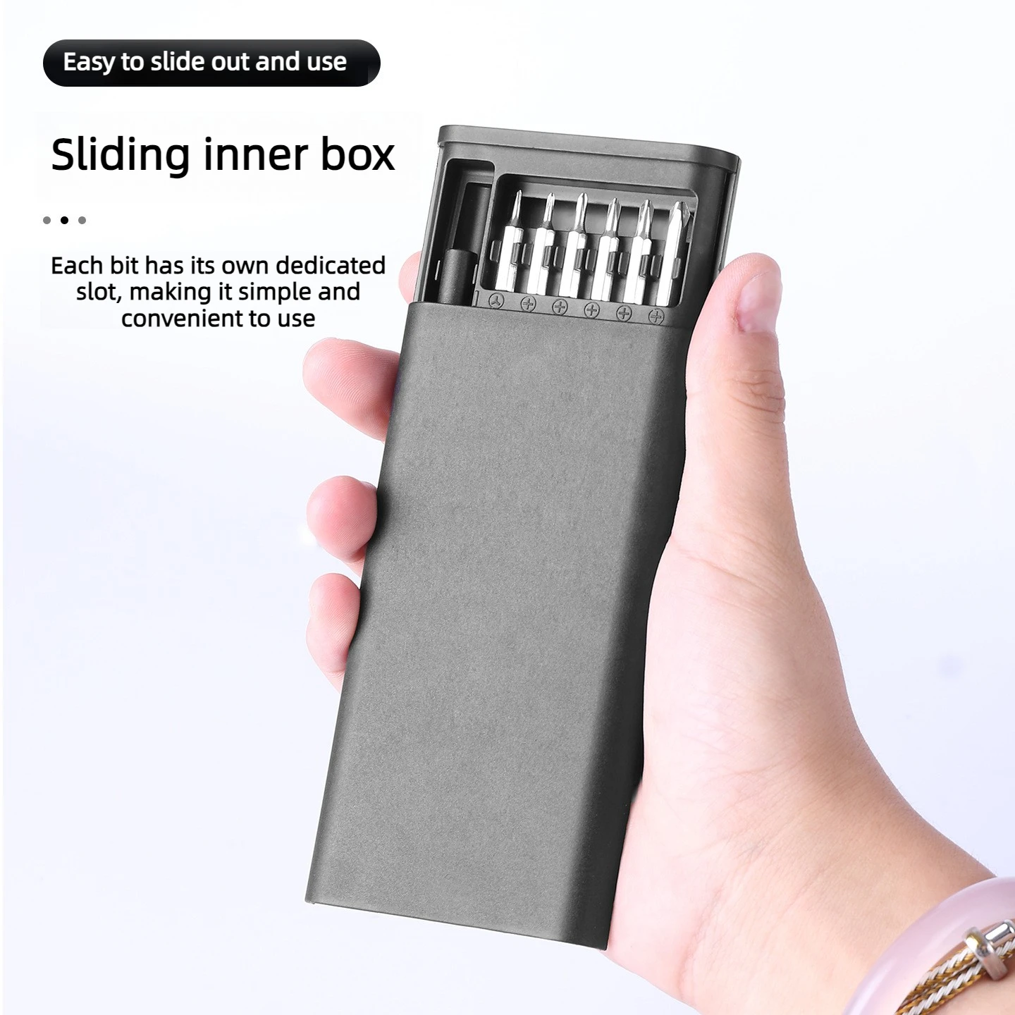 25 in 1 Mini Screwdriver Set, Precision Flat Head & Phillips Small Screwdrivers for Electronics, Phones, Watches, Jewelry Repair