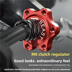 Motorcycle Universal Clutch Brake Cable Wire Adjuster M8*1.25 Screw Accessories for Spirit Beast CFMOTO VOGE Benelli Honda