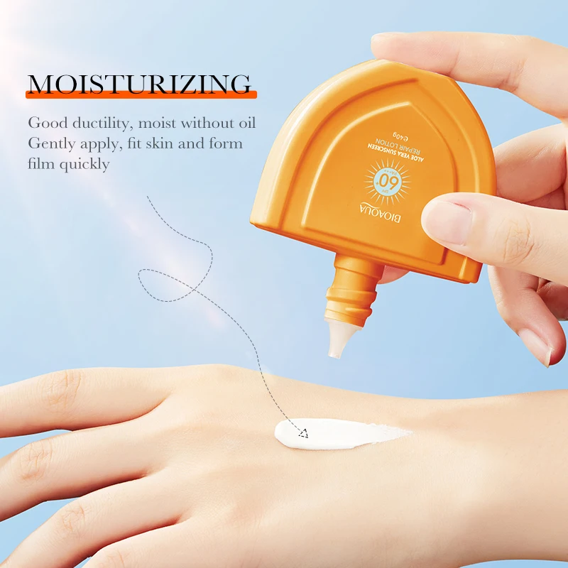 

BIOAOUA Whitening Sunscreen Cream Brightening Moisturizing Isolation UV-proof Portable For Makeup Sunscreen C4A9