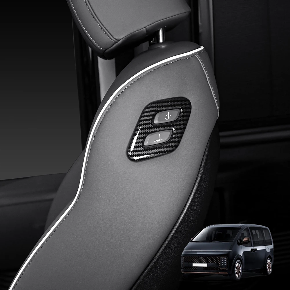 For Hyundai Staria 2021-2026 Left-hand Drive Automotive Interior Trim ABS Made Executive Seat Control Button Switch Frame Covers