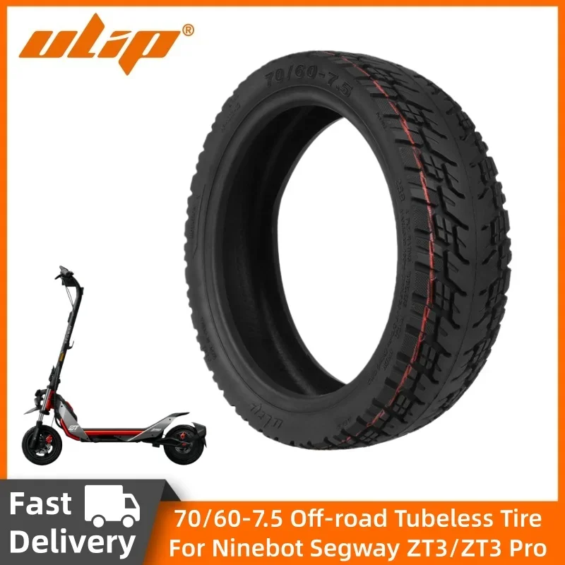 Ulip 10 Inch Tubeless Tire 70/60-7.5 Escooter Vacuum Tyre for Electric Scooter Parts Segway Ninebot ZT3/ZT3 Pro Replacement Kit