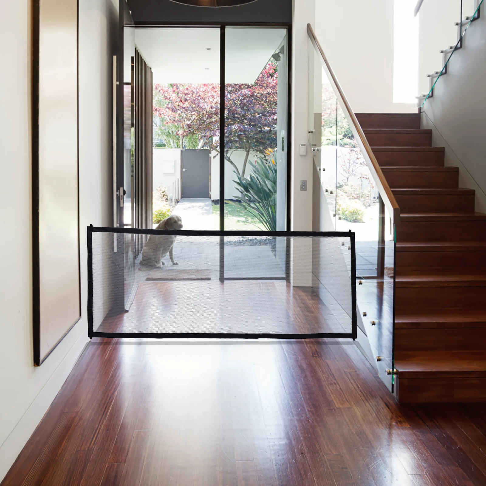 

Pet Gate Front Door Barrier Fence Indoor Gates for Pets Portable Safety