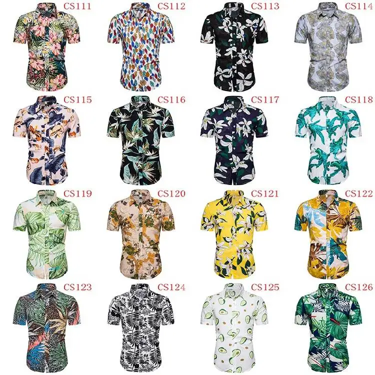 

Модная мужская рубашка с цветочным принтом, повседневная, для отпуска, гавайская, с воротником, стандартная, тонкая, особого широкого кроя, осенняя одежда