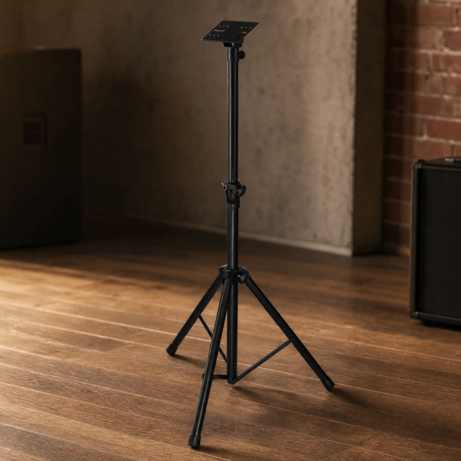 Telescoping Tripod Stand with Mounting Platform 35mm Compatible Telescoping Speaker Stand Sturdy Stable for DJs