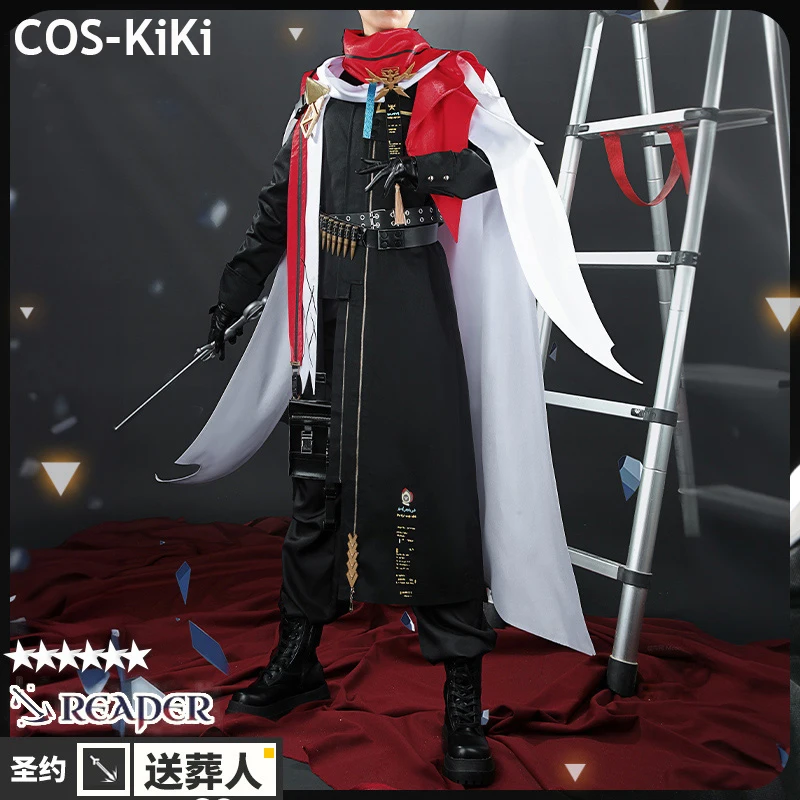 COS-KiKi Arknights Executor Game Suit Cosplay Costume Gorgeous Handsome Uniform Halloween Party Role Play Outfit Any Size