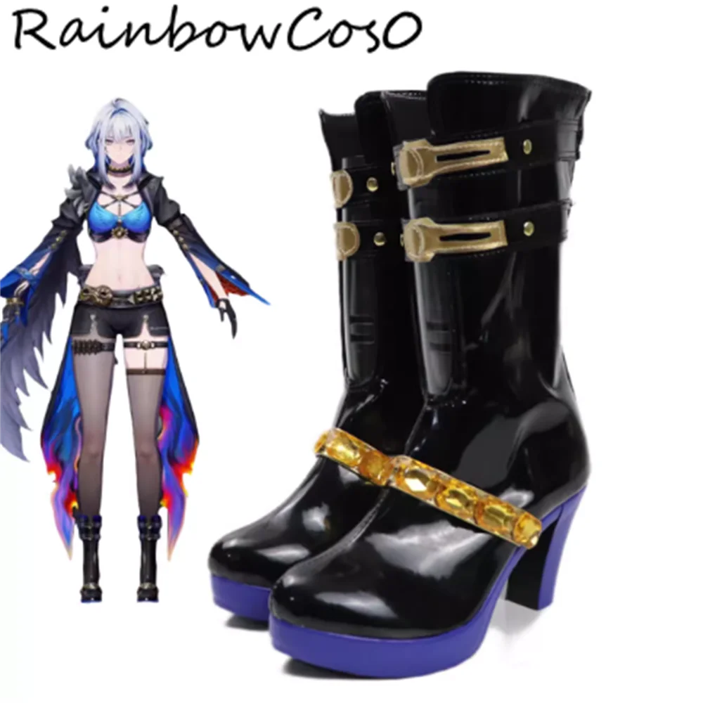 

Galbrena Wuthering Waves Обувь для косплея Сапоги Игра Аниме Вечеринка Хэллоуин RainbowCos0 W5418