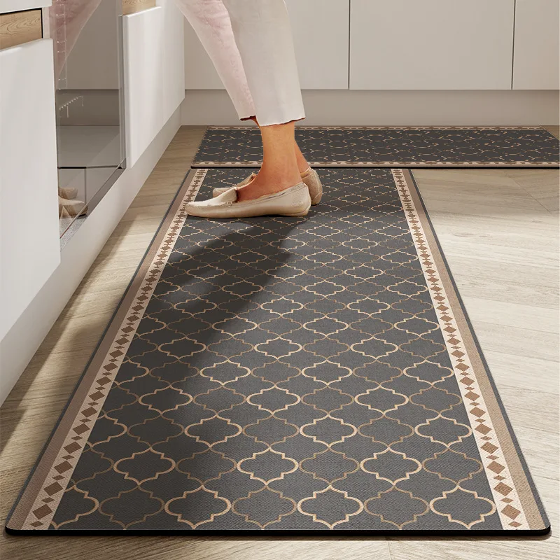 Anti-Slip Mat for Floor Home Entrance Doormat Bedroom Living Room Decor Bedside Rug Hallway Balcony Bathroom Long Kitchen Carpet