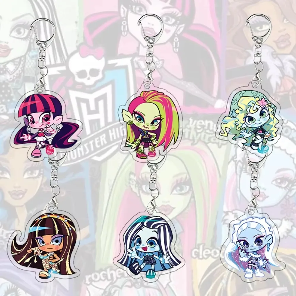 Llavero de acrílico Monster High versión Q, Draculaura Venus McFlytrap, accesorio para bolso, colgante, dije, accesorio de cosplay, regalo