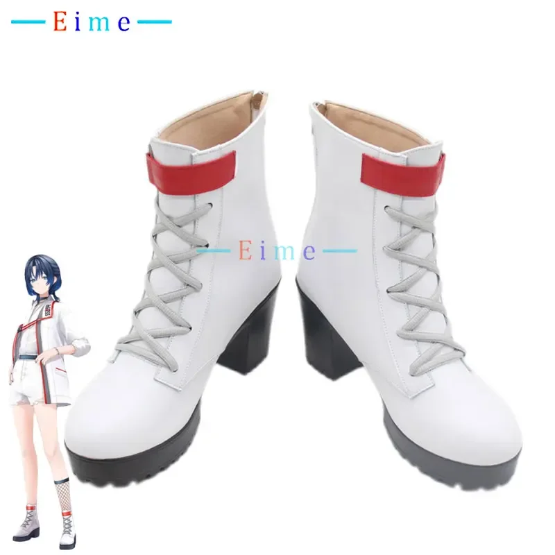 

Обувь для косплея Hiodoshi Ao, туфли на высоком каблуке из искусственной кожи, Vtuber ReGLOSS, реквизит для косплея, карнавальные ботинки на Хэллоуин, изготовленные на заказ