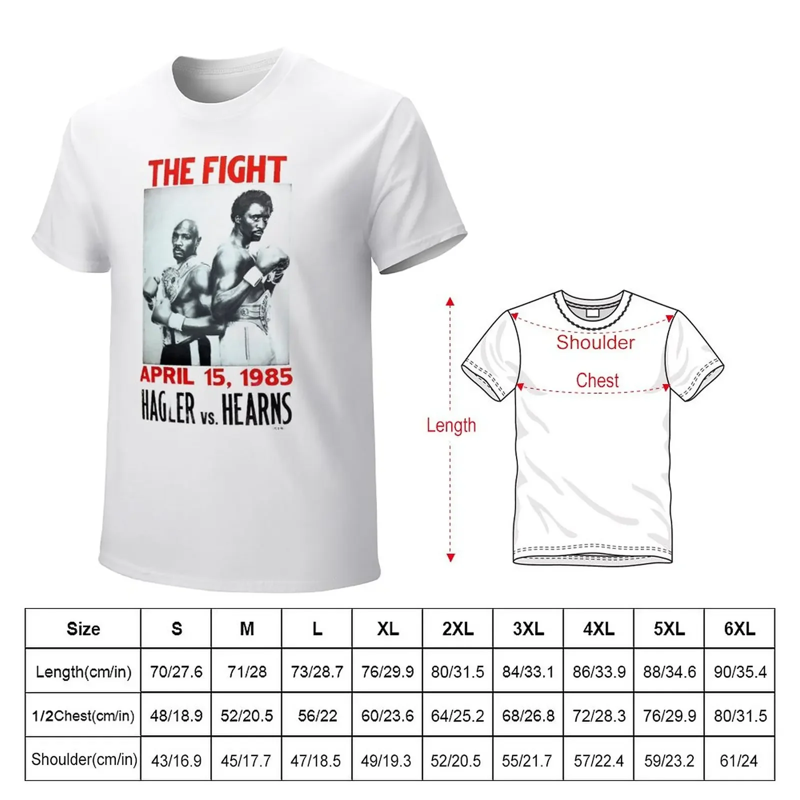 Boxing and Boxers: 1985 Mega Middleweight Fight T-Shirt hippie clothes plus sizes mens clothing