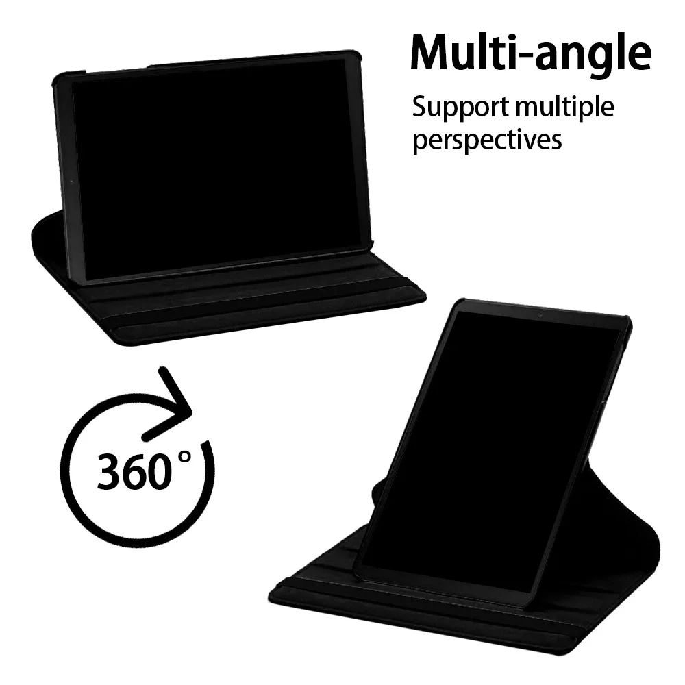 360 custodia girevole con supporto per Tablet per Samsung Galaxy Tab A8 10.5/Tab A7 10.4/A 10.1/Tab S6 Lite 10.4 impronte Cover con motivo