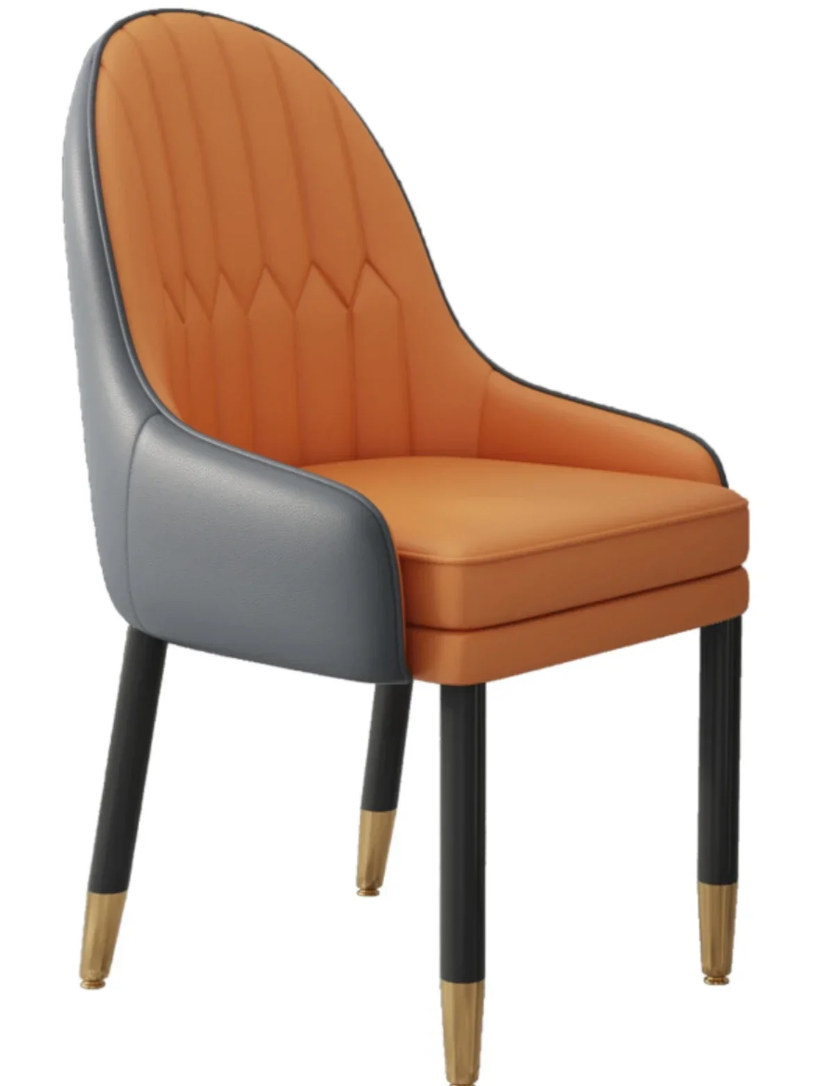 Sedia da pranzo per la casa in legno massello Nord Europa Sedia moderna di fascia alta Ristorante Tavolo da pranzo Sedia Mahjong Sgabello in pelle