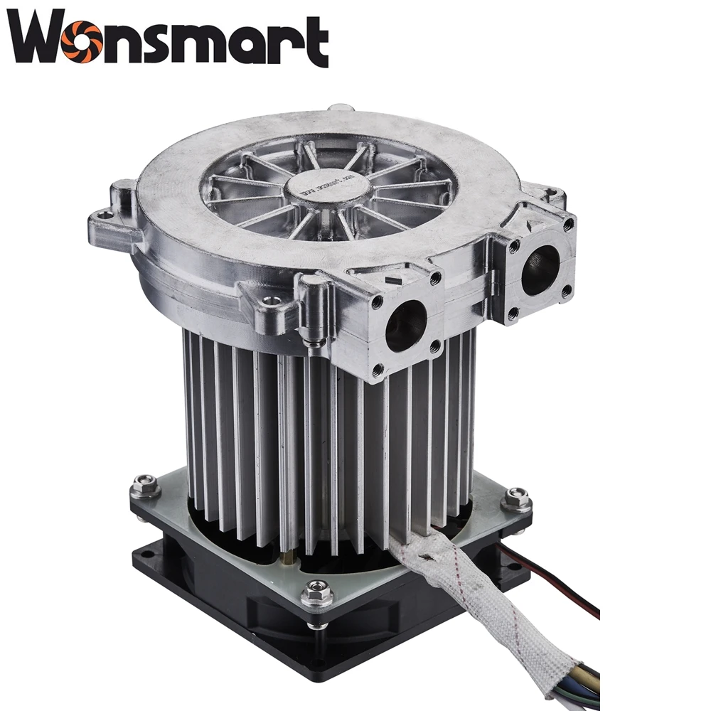 145 مللي متر قطر 28kPa 14CFM منفاخ مروحة العادم ارتفاع ضغط فرش تيار مستمر منفاخ كهربائي SOFC خلية الوقود التوربينات منفاخ