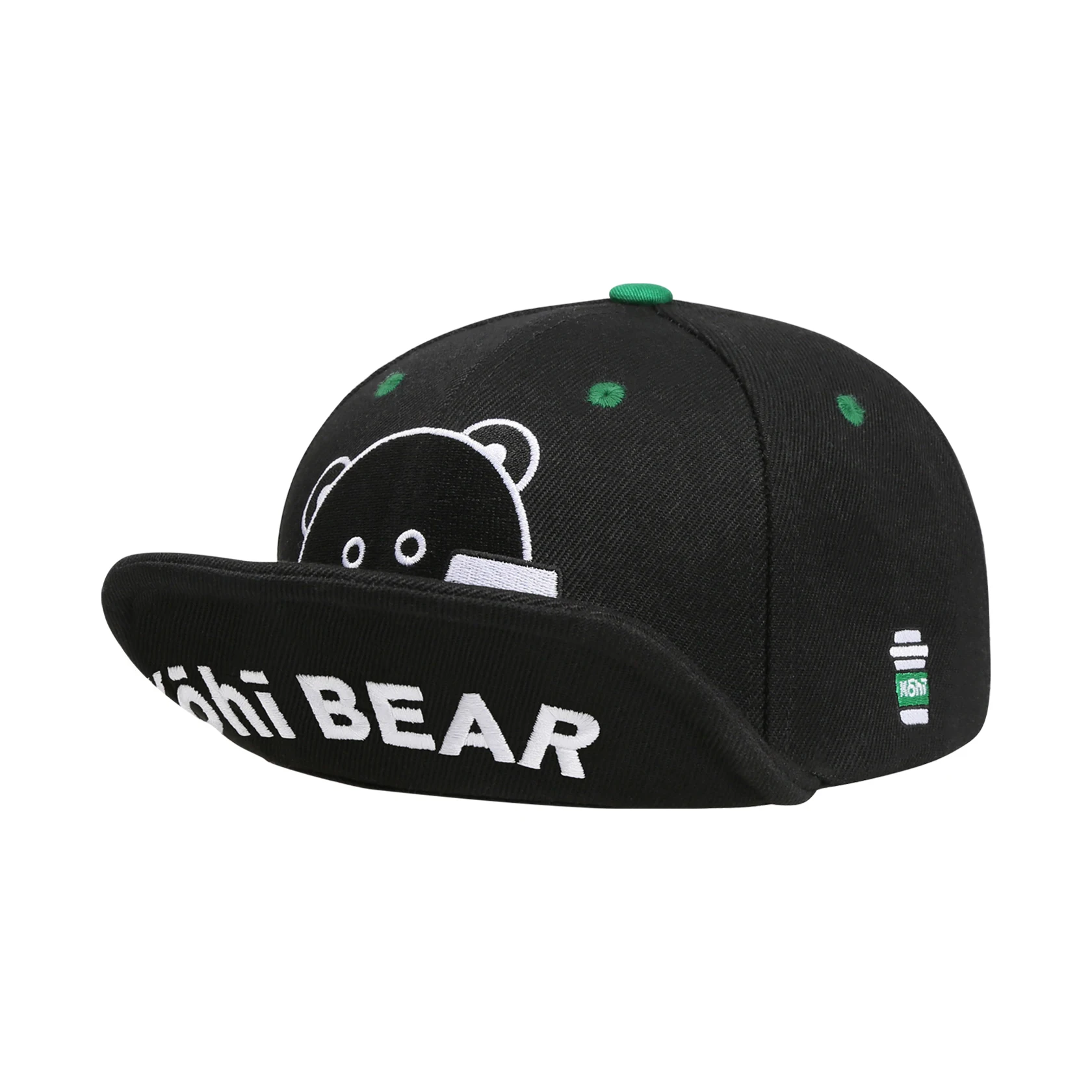 

New Unisex Top Quality Cute Bear Embroidery Baseball Caps Snapback Hip Hop Caps Japanese kohiBear Flat Hat Circumference 53-63cm