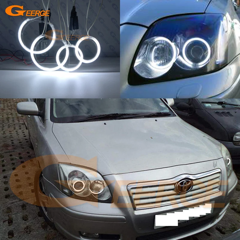 For Toyota Avensis T25 2003 2004 2005 2006 2007 2008 Ultra Bright CCFL Angel Eyes Halo Rings Light Car Accessories