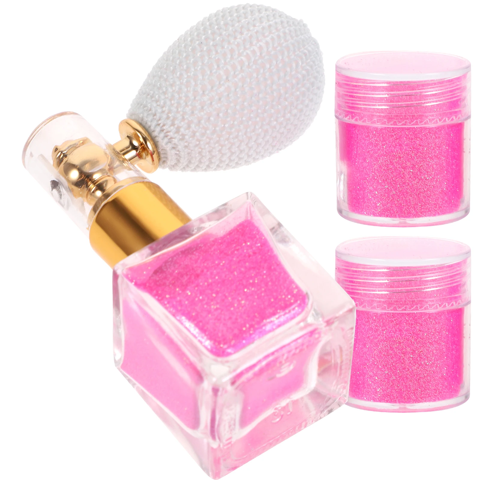

Glitter Makeup Powder Spray Highlighter Face Body Hair Pink Shimmer Glamorous Attractive Lightweight Easy Application