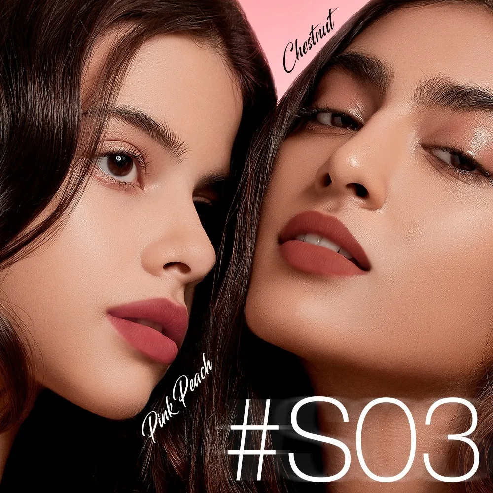 2 unids/set resistente al agua juego de brillo de labios de 2 colores taza antiadherente brillo de labios rojo no mancha brillo de labios mate nutritivo de larga duración