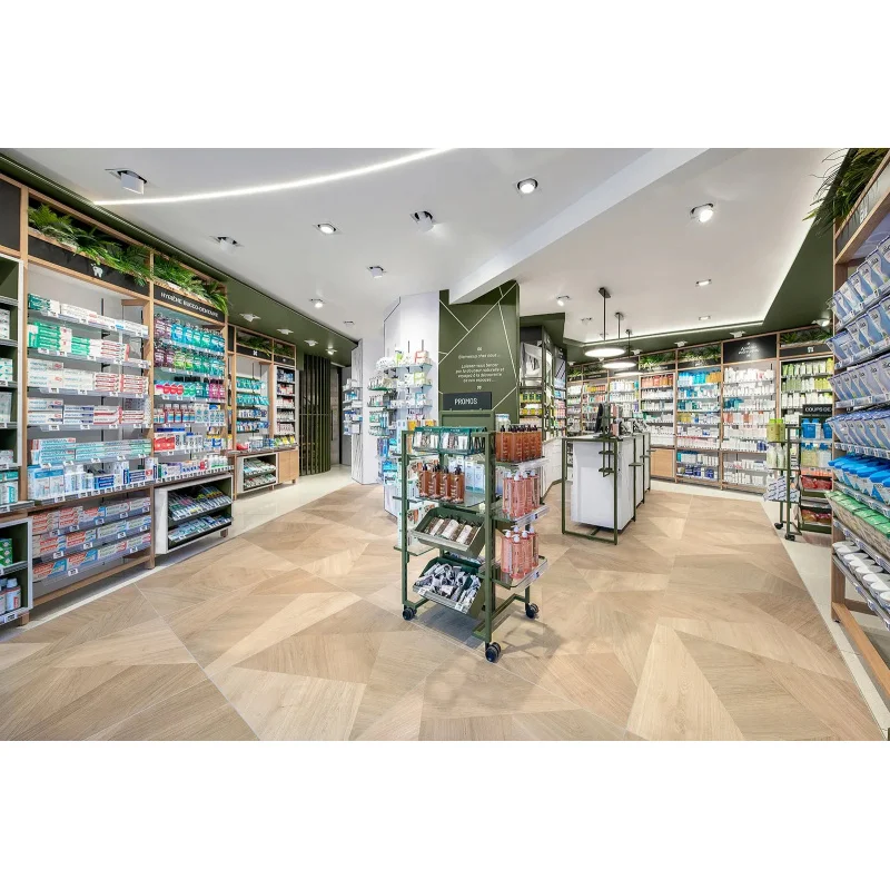 custom.Customized Dijin Modern Pharmacy Interior Decoration Furniture Factory Price Pharmacy Display Shelves Cabin