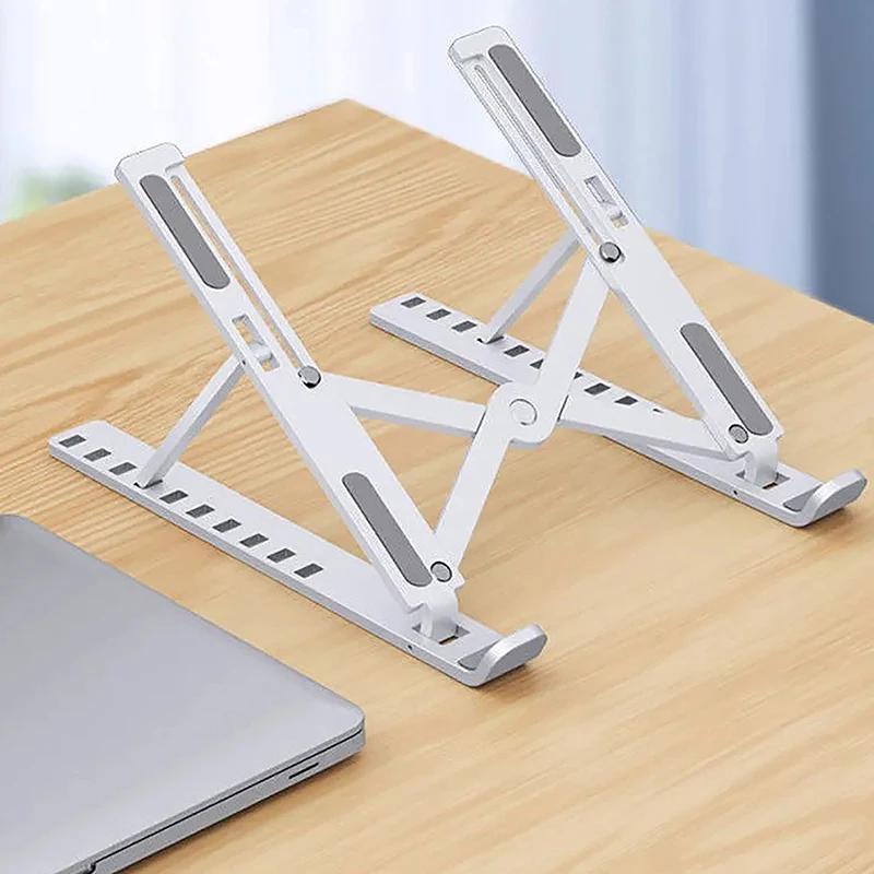 【3CS99】1Pcs Universal Laptop Plastic Stand Adjustable Notebook Holder Non-slip Foldable Cooling Base Bracket