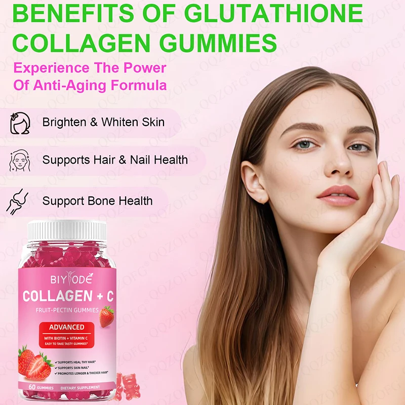 

1 бутылка коллагеновых жевательных конфет + VC улучшает провисание кожи и эластичность, естественное здоровое питание.