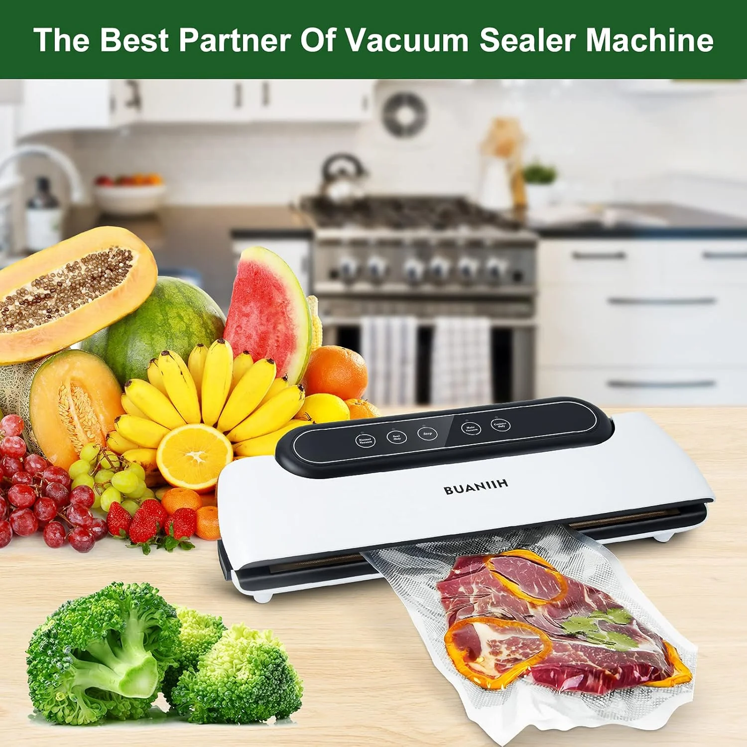 أكياس ختم مفرغة للأغذية، أكياس فريزر بينت، أكياس مكنسة بحجم اللون، 200 لتر، 6 × 10 بوصة، منع ثقب شديد التحمل، مكنسة فيديو سوس