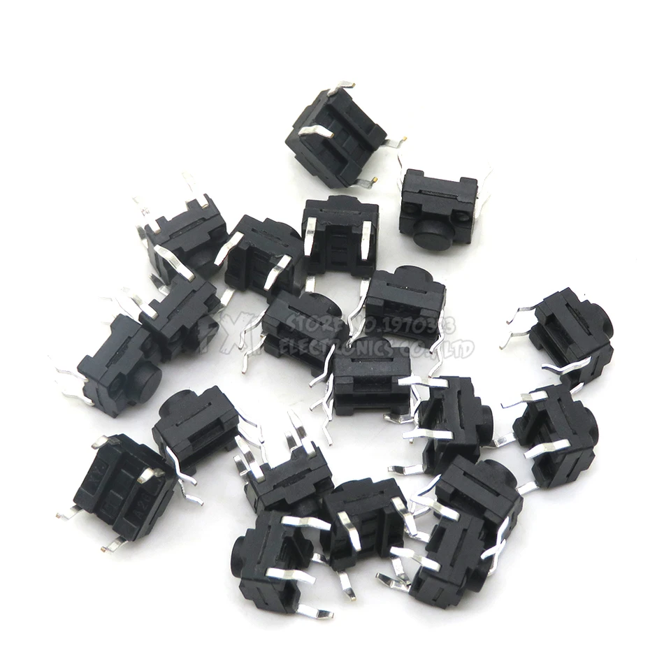Chanzon Taktilen Druckschalter Micro Tactile Switch 6 x 6 x 4,3 mm 2 pins 20 Stück Mikro Chanzon Taktilen Druckschalter Micro Tactile Switch 6 x 6 x 4,3 mm 2 pins 20 Stück Mikro