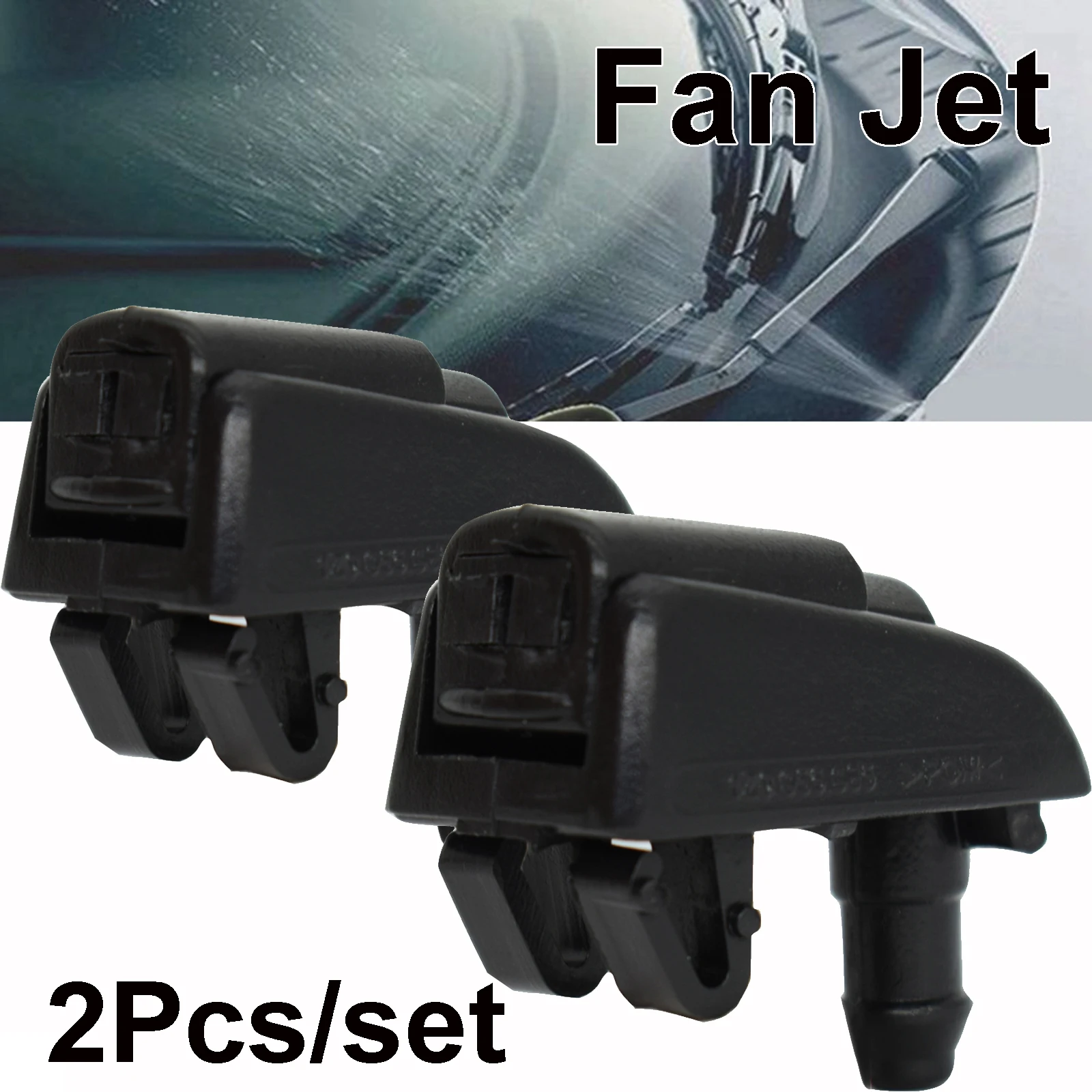 Front Windscreen Windshield Washer Jet Nozzles Set For Skoda Octavia 1Z 5E A5 A7 2005 2006 2007 2008 2009 2010 2011 2012 2013