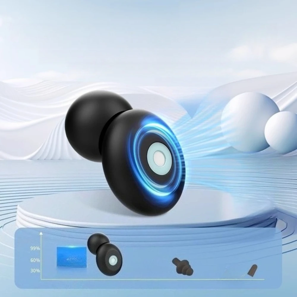 Anti Noise Silicone Ear Plugs for Sleep Reusable Concert Filter Ear Plug Portable Travel Earplugs Set Hearing Safety Protection