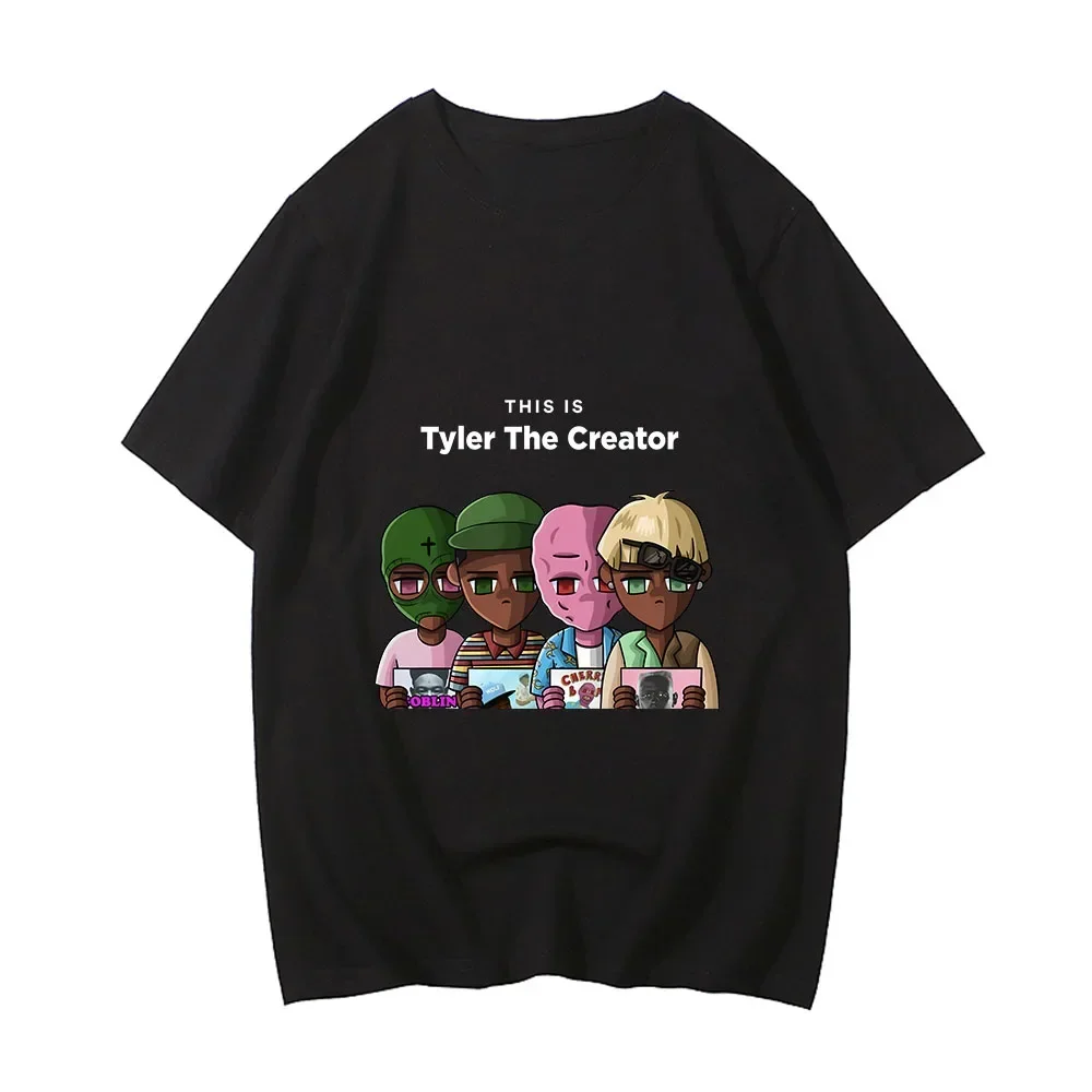 Tylerr The Creator Couple T Shirt for Men Women Cotton Casual Tops Hip Pop Short Sleeve T-shirts Tees Unisex Summer Clothing