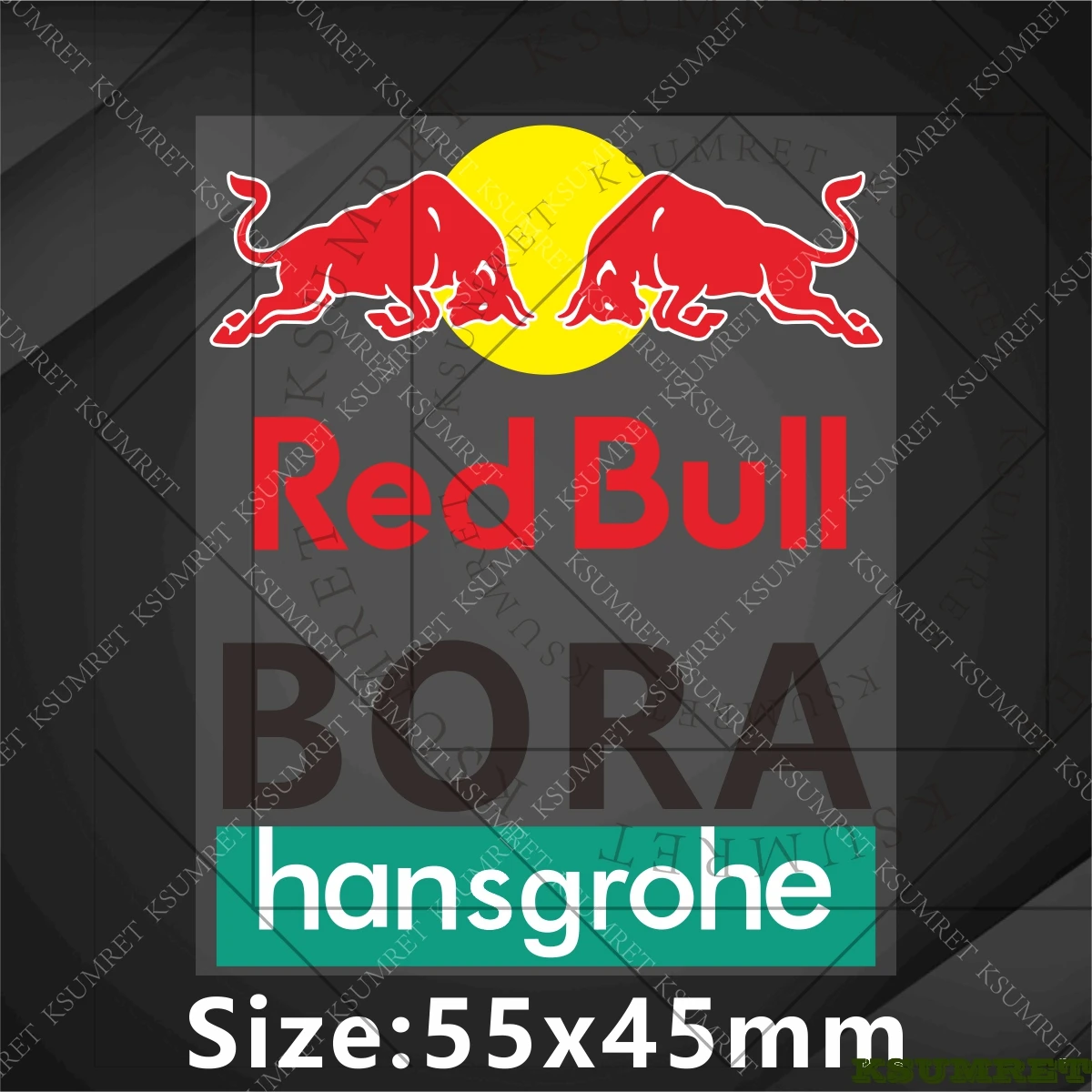 Vinyl voor Red Bull Sponsor Stickers Motor Fiets Tank Logo Decals Stuur Bovenbuis Waterdicht