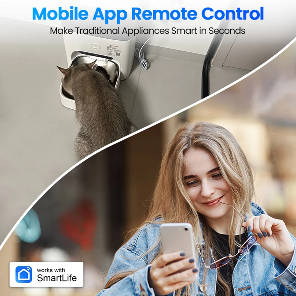 Tuya UK Smart Plug 16A 20A WiFi Socket Power Monitoring Remote Control Timer Works With Alexa Google Assistant Voice Control