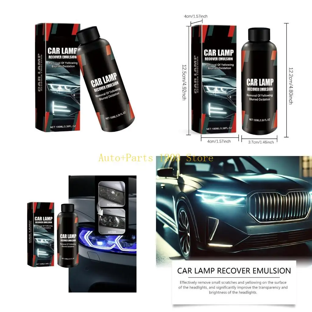 

E21C Car Headlight Polishing Agent Scratch Remover Repair Headlight Renewal Liquid