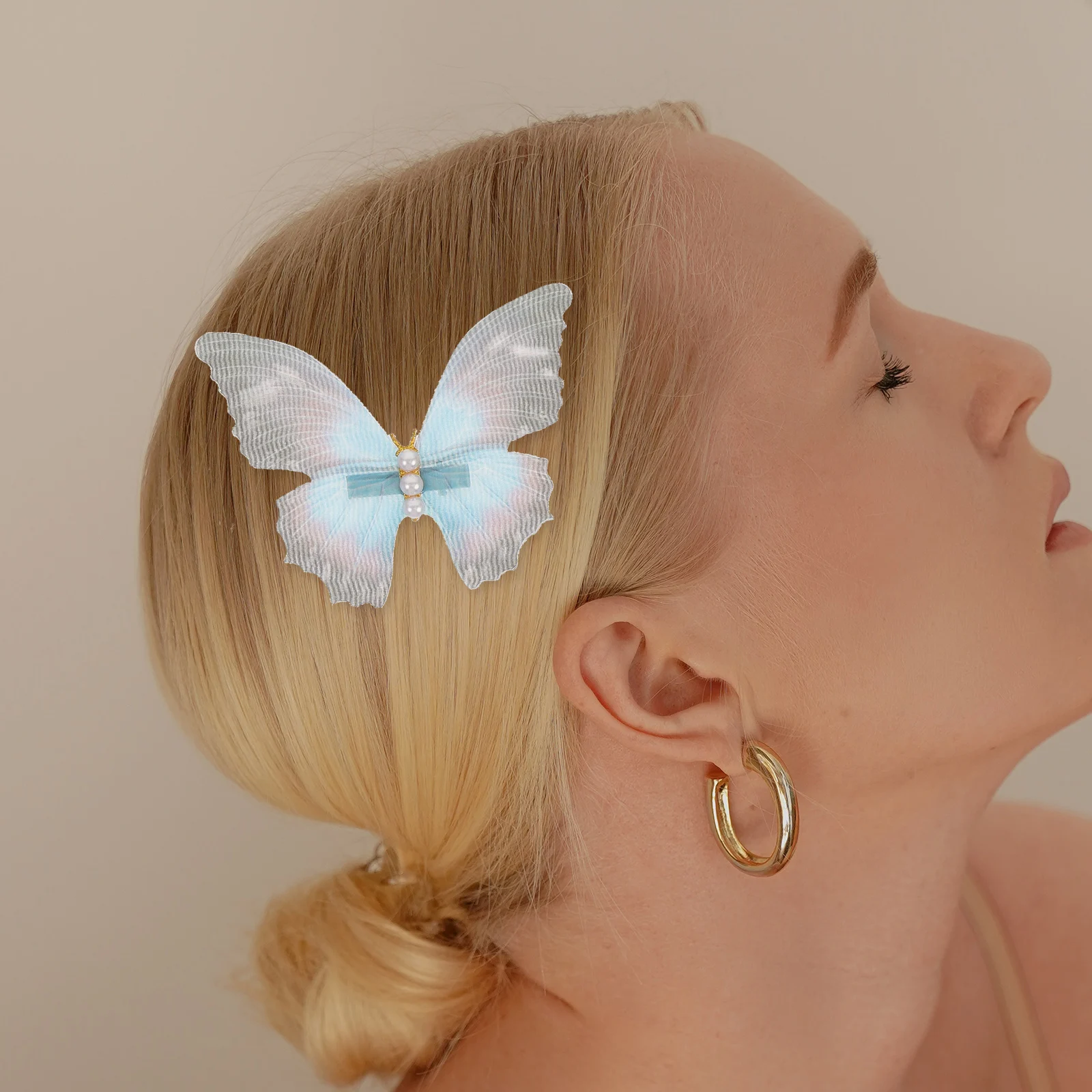 

5pcs Butterfly Clips Women Cute Hair Accessories For Girls Small Durable Hairpins For Thin Curly Hair Elegant Daily Wear Gift