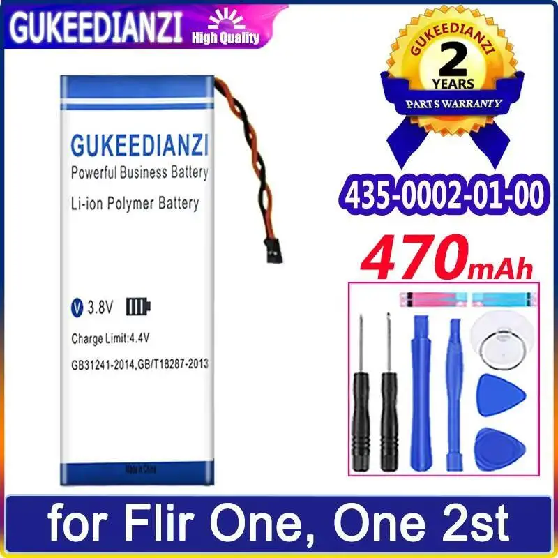 

Thermal Imaging Device Battery 470Mah For Flir One 1St 2St Camera 435-0002-01-00 High Capacity