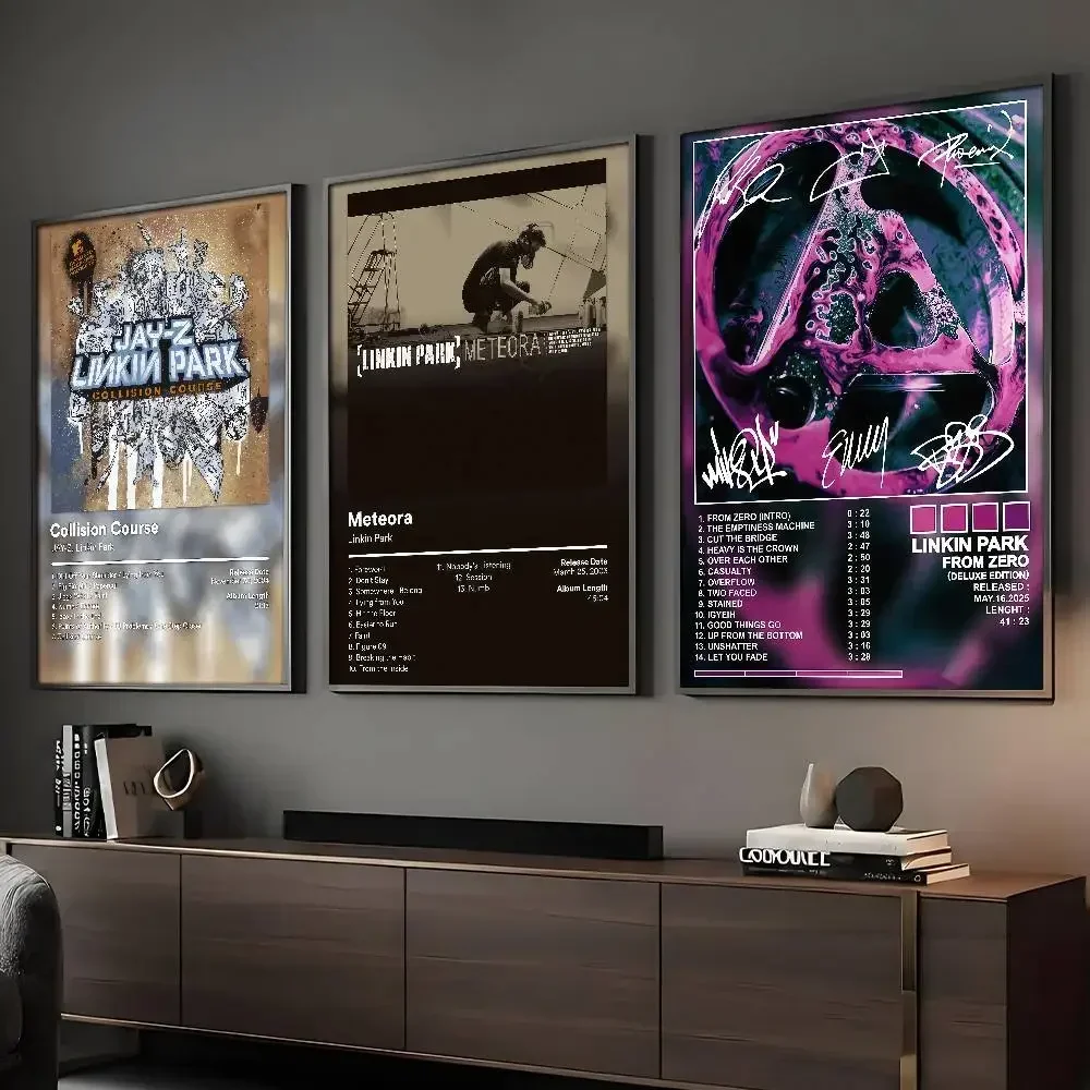 L-Linkin FROM ZERO Poster HD, selbstklebender Wandkunstdruck, wasserfest, für Zuhause, Wohnzimmer, Schlafzimmer, Bar, ästhetische Dekoration