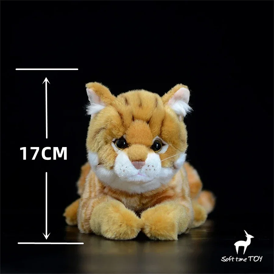 

Tabby cat Plush Toy Realistic Bengal Cat Stuffed Animal Lifelike Tiger Cat Plushie Caracal Simulation Doll Gift