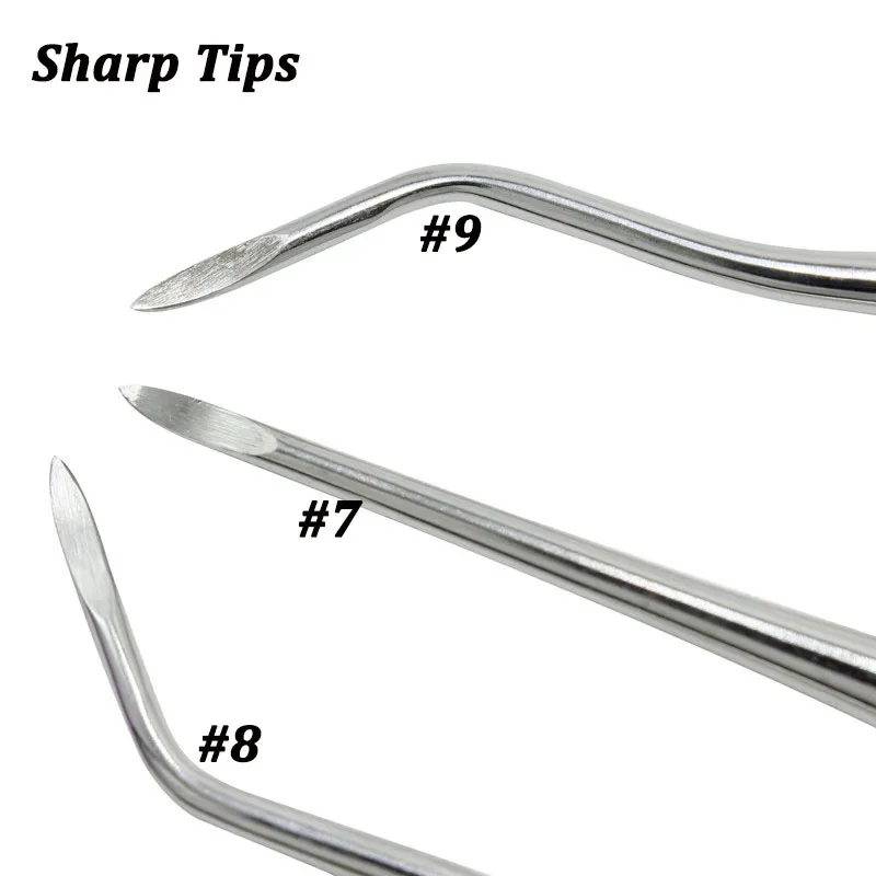 

Dental Tooth Extraction Tool Stainless Steel Straight and Curved Elevator for Oral Surgery Dentist Instruments Set