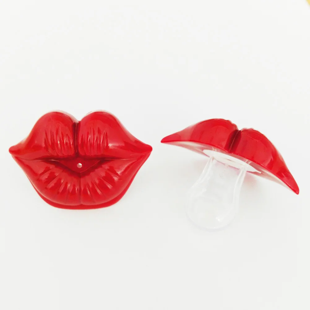 Silicone Pacifier Funny Hilarious Style Baby Care Tool Red Color Cute Big Non Food Grade Heat Resistant