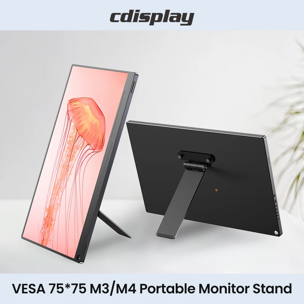 Cdisplay Mini Monitor Stand VESA 75*75mm Desk Portable Monitor Stable Support Holder for 7-17.3