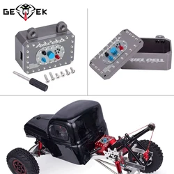 CNC Aluminum Fuel Tank Cell Box Esc Receiver Box for 1/10 Scale RC Crawler Car TRX4 SCX10 PRO VS4-10 RR10 Capra LCG Simulation