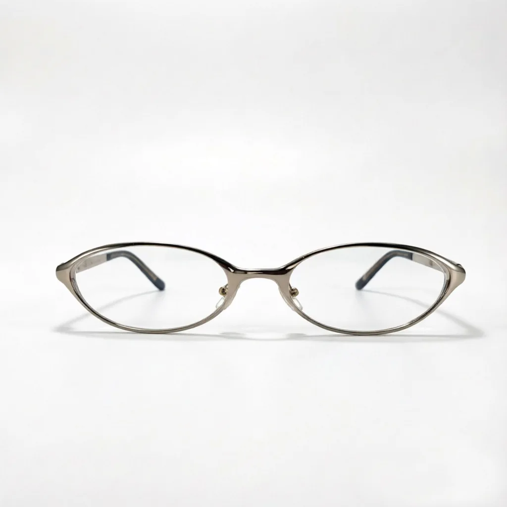Delicate Thin Rim Oval Sunglasses With Metal Frame Design Portable Frame Lightweight For Daily And Outdoor image 3