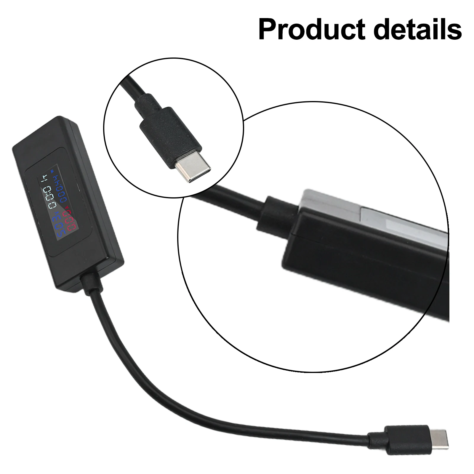 Data Recording Tool Voltage Current Monitor 0-195W About 20g Multiple Fast Charging Protocols Fast Charging Voltage Tester