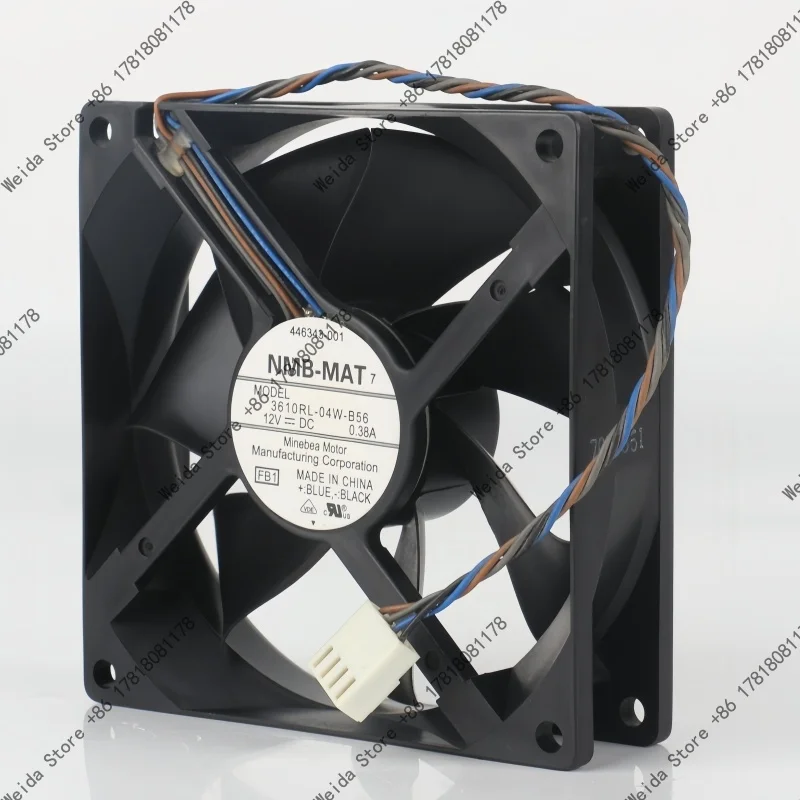 

New NMB-MAT 3610RL-04W-B56 9025 90X90X25MM 12V 0.38A Four-wire PWM Computer Case Cooling Fan