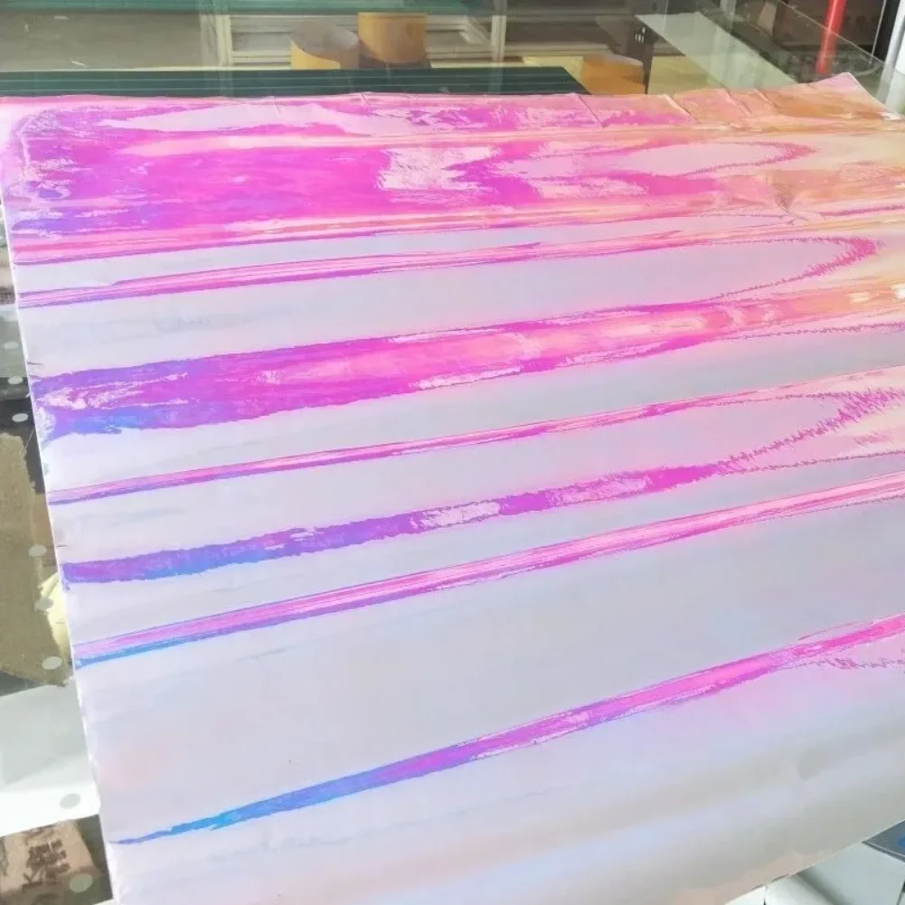 Colorful Pink Electro Coating Car Body Film Glossy Pink Color Change Car Interior Styling Vinly Wrap for Home Laptop Mobile Use