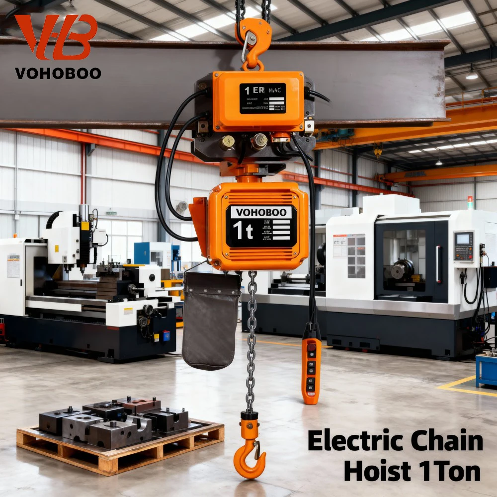 

1 Ton Electric Chain Hoist Crane With Remote Control & Overload Protection For Industrial Factories M5 Electric Hoist