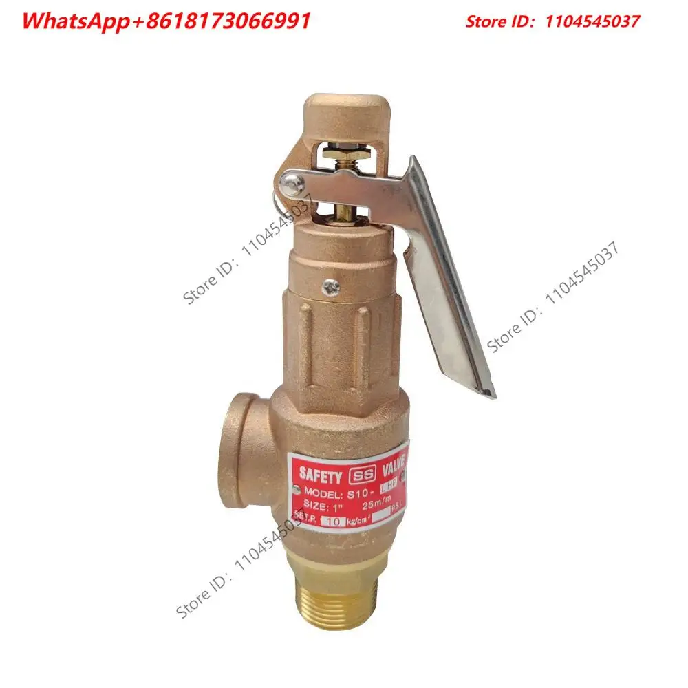 DKV Brass Steam Boiler Safety Relief Valve High Pressure BSP Threaded Spring Loaded with Lever