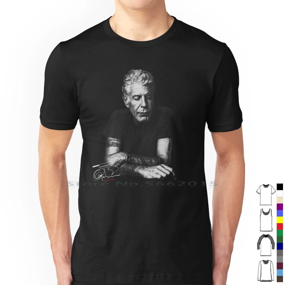 Mr. Anthony Bourdain T Shirt 100% Cotton Anthony Bourdain Chef Guy Fieri Salt Bae Cook Short Long Sleeve Tee Top