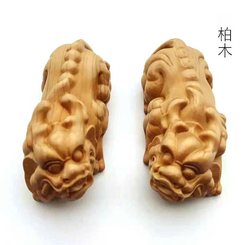 

A Pair Of Cedar Wood Decoration Ornaments Crafts Hallway Study Living Room Decorative Crafts Factory Wholesale