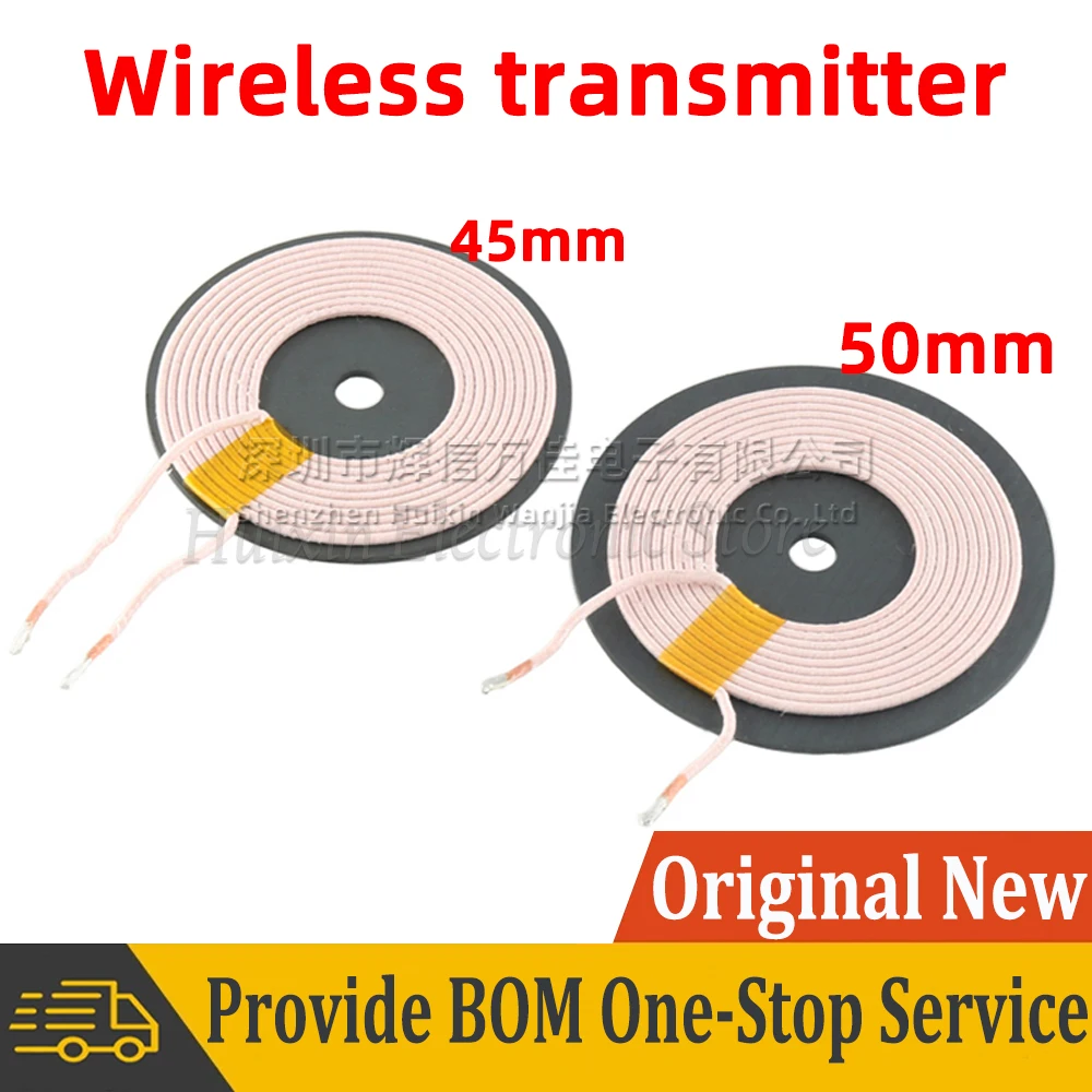 2pcs Wireless Charger Transmitter Receiver Coil Universal Qi Wireless Charging DIY PCB Circuit Coil Transmitting Receiving